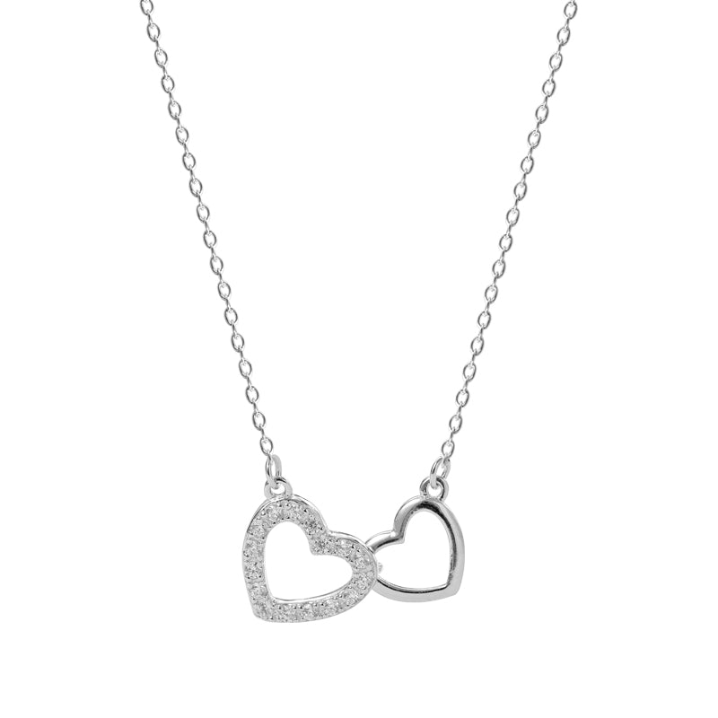 Adjoined Hearts Necklace