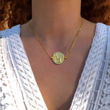 Gold Tribute Coin Necklace