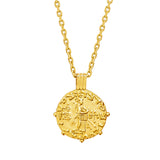 Gold Three Kings Coin Necklace