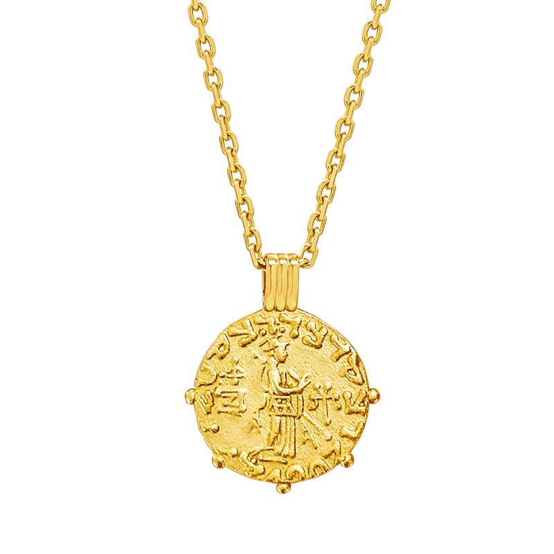 Gold Three Kings Coin Necklace