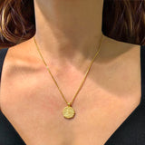 Gold Three Kings Coin Necklace