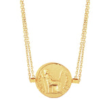 Gold Tribute Coin Necklace