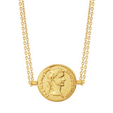 Gold Tribute Coin Necklace