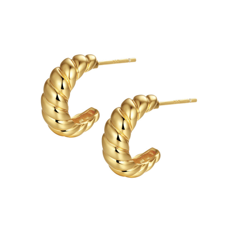 Croissant Earrings - Gold