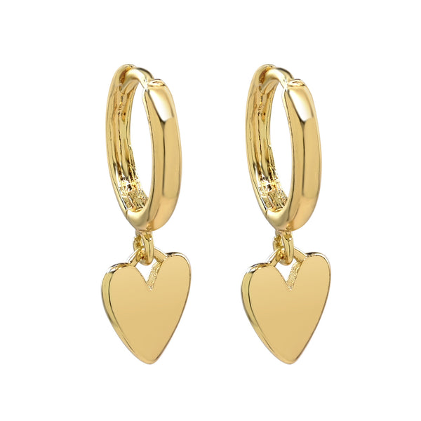 Heart Hoop Earrings