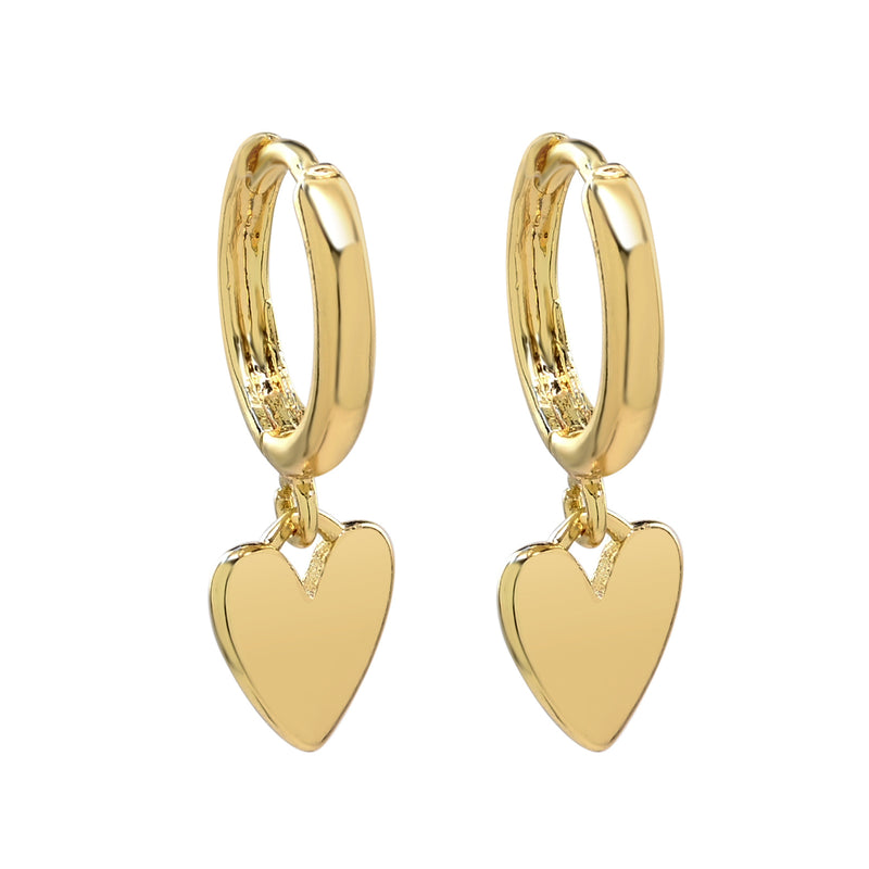 Heart Hoop Earrings