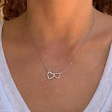 Adjoined Hearts Necklace