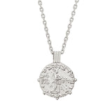 Silver Three Kings Coin Necklace