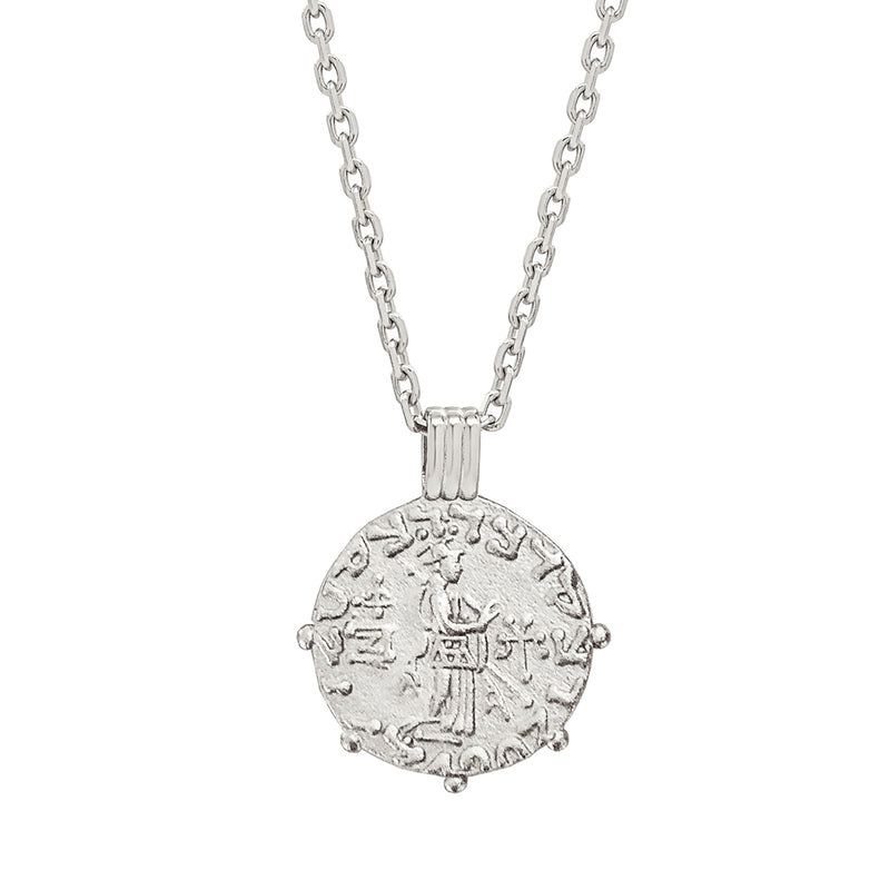 Silver Three Kings Coin Necklace