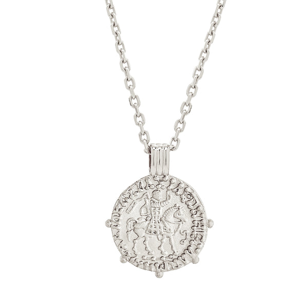 Silver Three Kings Coin Necklace