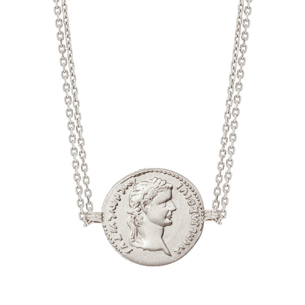 Silver Tribute Coin Necklace