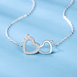 Adjoined Hearts Necklace