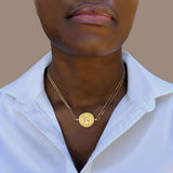 Gold Tribute Coin Necklace